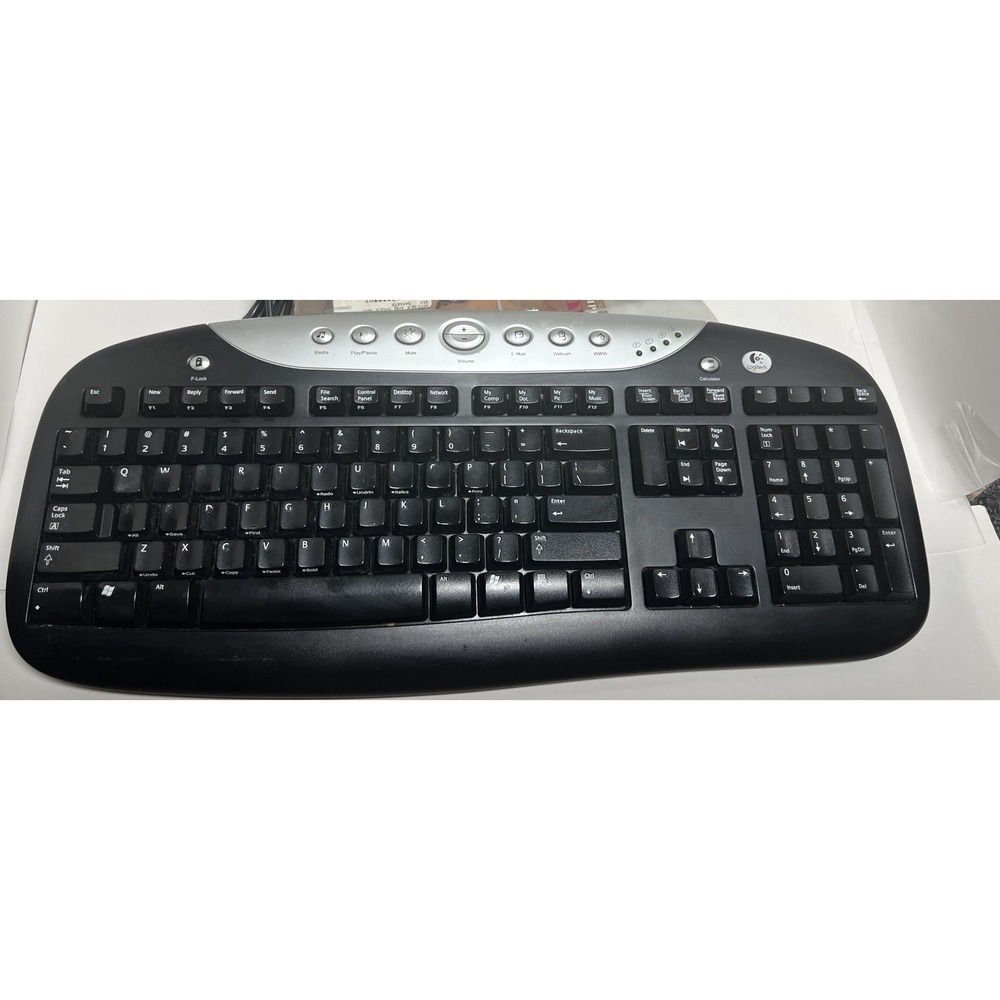 Logitech Elite Wired Keyboard Only Model No. Y-SAB59 Tested Original Corded